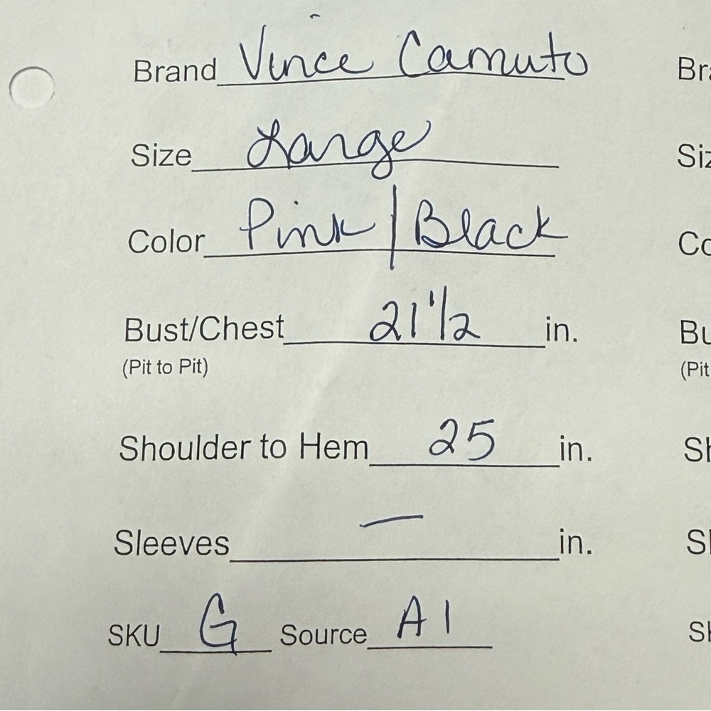 Vince Camuto Pink Floral Mock Neck Sleeveless Blouse Elegant Career Top L - Picture 10 of 10